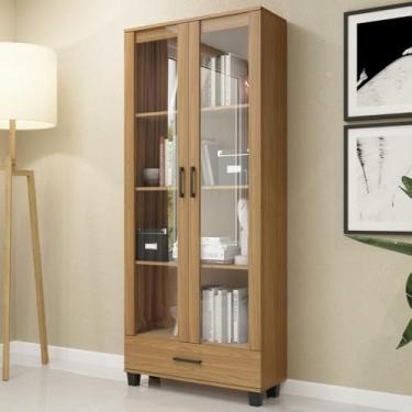 Imagem de Estante 2 Portas de Vidro 1 Gaveta Dalla Costa