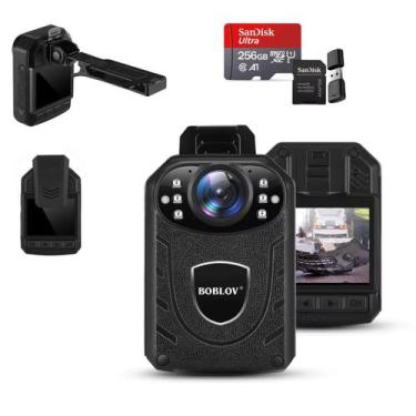 Imagem de Mini Câmera Kj21 Policia Body Segurança 256gb Corpo Full Hd - MIKE SHO