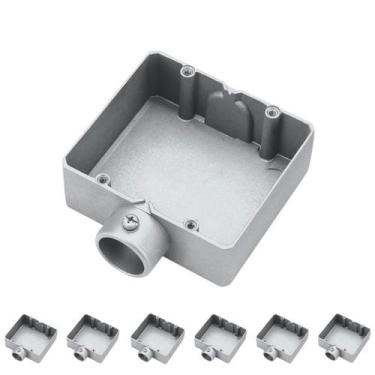 Imagem de 7 Condulete Duplo 1 Polegada Tipo E Sieg Alumínio Sem Rosca