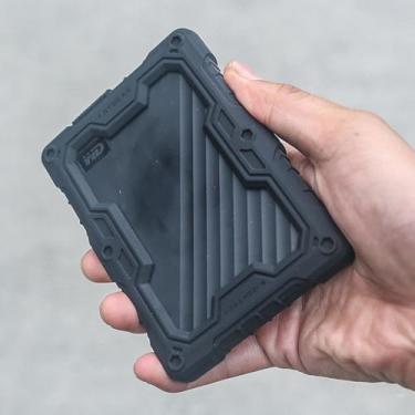 Imagem de FATBEAR Capa protetora tática militar robusta à prova de choque para Western Digital WD Preto P10 2TB 4TB 5TB 6TB P50 My Passport disco rígido ultra móvel (My Passport 4TB 5TB)