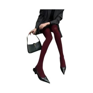 Imagem de Meias-calças Elásticas Slim Fit Tamanho Grande Para Mulheres, Na Cor V