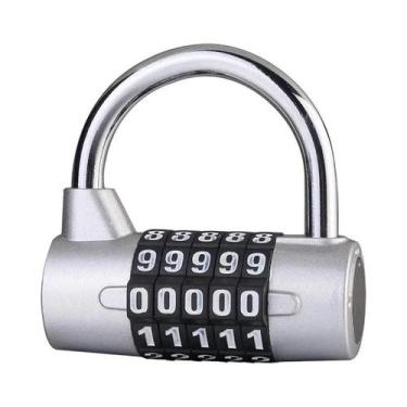 Imagem de Cadeado De Viagem Com Combinação De 4 a 5 Dígitos Em Liga De Zinco, 4 