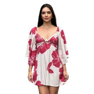 Imagem de Vestido Curto Estampado Lurdes Usenagai-Feminino