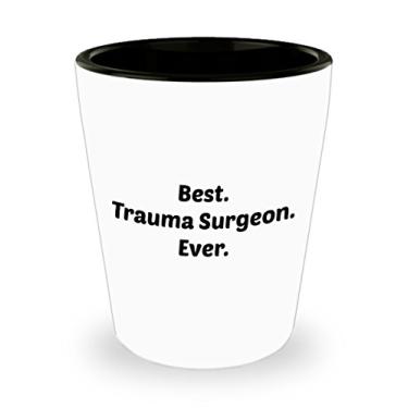 Imagem de Presentes de cirurgião de trauma – Óculos de shot para cirurgião de trauma – Melhor cirurgião de trauma. – Ideia de de Natal