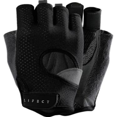 Imagem de Luvas de treino Glofit Liberdade, Luvas de elevação Knuckle Peso Baixinho dedos com Curved costas abertas, para Powerlifting, Ginásio, mulheres e homens (Black, Small)