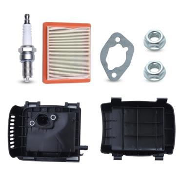 Imagem de Atunee Kit de base de tampa de filtro de ar 14 743 03-S para motor Kohler XT650 XT675 adequado para cortador de grama reciclador Toro de 56 cm com junta de vela de ignição