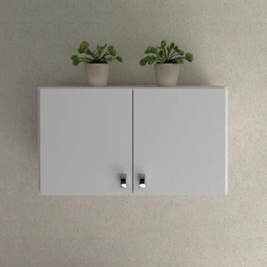 Imagem de Armário Aéreo para Área de Serviço 63x36cm Branco Tecno Mobili Tecnomobili