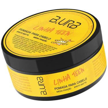 Imagem de Pasta Para Cabelo Teen Efeito Matte Média Fixação - Frutas Amarelas 70g Barba Urbana B.URB
