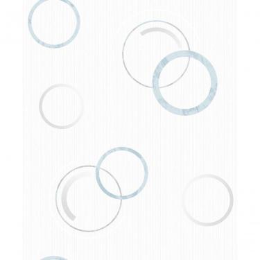 Imagem de Papel De Parede Fusion Círculo Azul - Rolo 10m X 0,53m