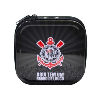 Imagem de Porta Cd /dvd De Metal Para 24 Cds - Corinthians - produto oficial - m