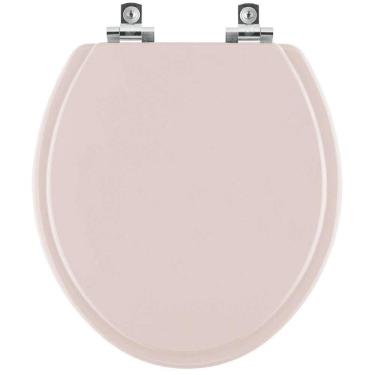 Imagem de Assento Sanitário Com Fechamento Lento Convencional Oval Salmao Para Vaso Icasa