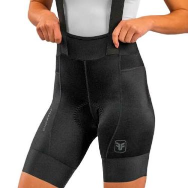 Imagem de Bretelle de Ciclismo Free Force Training Feminino, GG, Preto