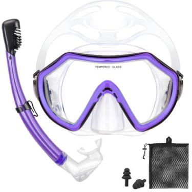 Imagem de Equipamento de mergulho PIYAZI Dry Adult Snorkel Kit para adultos