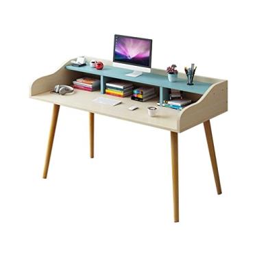 Imagem de Mesa de computador mesa de escritório em casa mesa de estudo para escritório em casa, mesa de trabalho, mesa de laptop casa quarto mesa moderna minimalista mesa de jogos mesa de escritório (120 cm