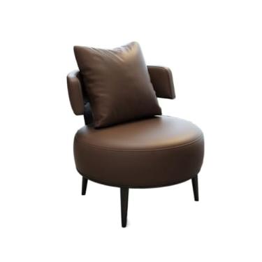 Imagem de URGDWEKJY Cadeira de sofá estilo italiano luz única luxo sofá cadeira recepção salão de beleza vendas escritório casa sofá pequeno preguiçoso sofá sala de estar (B)