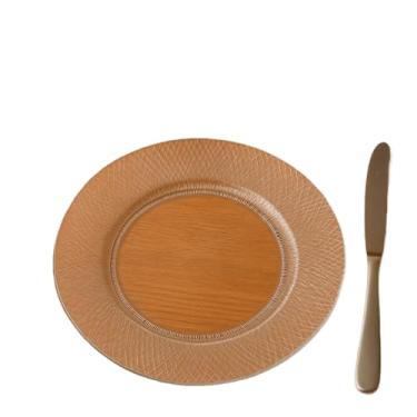 Imagem de Prato Fundo Kit 12 Prato Raso de Vidro 25cm – Elegante e Resistente para o Dia a Dia Jogo Prato Raso de Vidro(6 PRATOS)