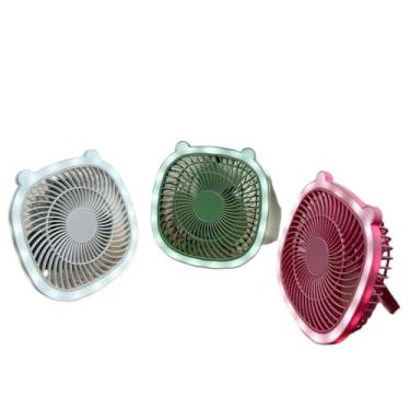 Imagem de Ventilador Portatil, Ventilador Dobrável Retrátil 180° Silencioso de Mesa Uso Exclusivo Na Tomada(Ventilador Quadrado Aleatório)
