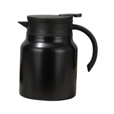 Imagem de Baoblaze Jarra térmica com isolamento a vácuo e infusor, grande capacidade de 1000ml, garrafa de água removível, ideal para piqueniques e uso doméstico, Preto