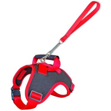 Imagem de Guia Unificada para Cachorros,Adequado para RaçAs MéDias a Grandes，Cinta ToráCica ConfortáVel e DuráVel IncluíDa，Adequado para Passear ou Treinar Seu Amado Animal de EstimaçãO(Vermelho,G)