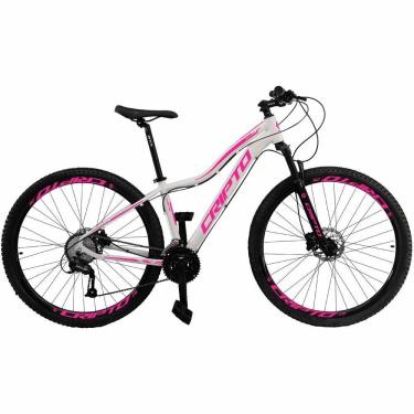 Imagem de Bicicleta Aro 29 Cripto 24 Marchas Shimano E Freio A Disco - Branco-rosa - 17" Branco-rosa