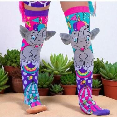 Imagem de Meias 3D Infantil Maluca Divertida Personagens oi - NoBrand, Elefante