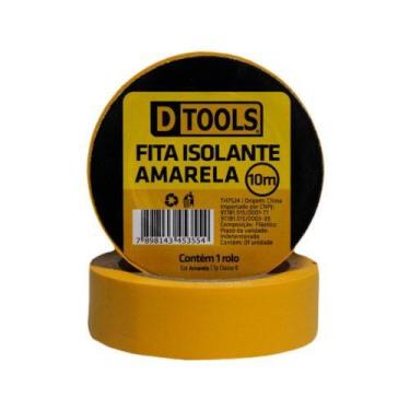 Imagem de Fita Isolante Amarela 10 Metros Dtools