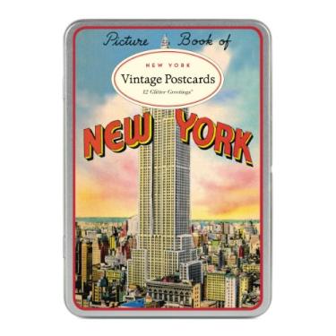 Imagem de Cavallini Vintage New York Glitter Greetings, 12 cartões postais sortidos
