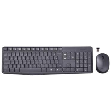 Imagem de Kit Teclado e Mouse sem Fio Logitech Mk235 Com Recpetor Nano