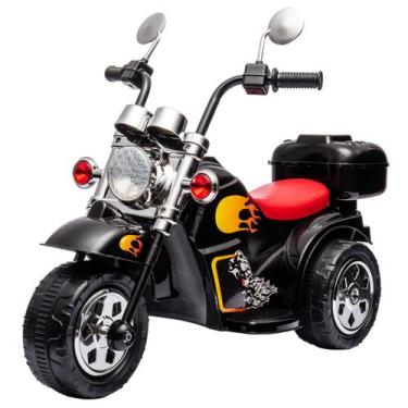 Imagem de Mini Moto Elétrica 6V Infantil Preta C/ Música E Farol Zippy - Zippy T
