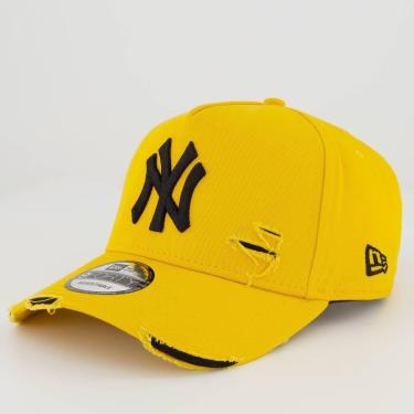Imagem de Boné New Era MLB New York Yankees Destroyed 940 Amarelo-Unissex