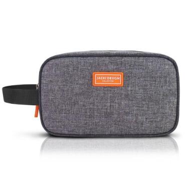 Imagem de Necessaire Vibe com Alça Lateral e Zíper - Jacki Design, Cinza