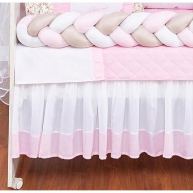 Imagem de Saia de Berço Americano e Nacional dois lados babado várias cores - Co