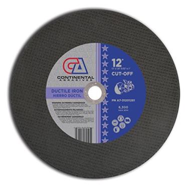 Imagem de Continental Abrasives Rodas de serra A7-31201281 tipo 1 de alta velocidade a gás, 30 cm por 1/8 de polegada por 1 polegada