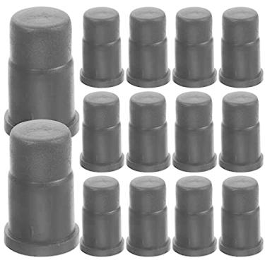 Imagem de Mangas de soquete de roda, 40 peças, buchas de soquete de rodízio, inserções de roda redondas para cadeira de escritório, haste de roda, capas de plástico para substituição, protetor de perna de