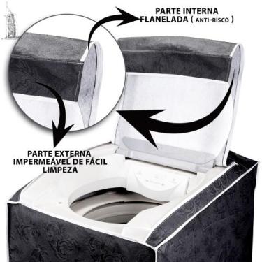 Imagem de Capa Impermeável Máquina De Lavar 10Kg 11Kg 11,5Kg e 12Kg BRASTEMP  - 