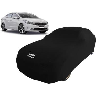 Imagem de Capa Carro Kia Cerato Koup Protege Pintura Tecido Macio - Mz, Preta