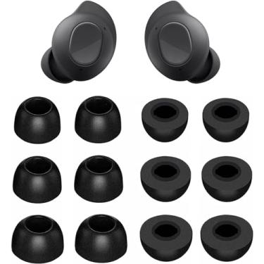 Imagem de ALXCD Fones de ouvido de espuma compatíveis com Galaxy Buds FE SM-R400, P/M/G, 3 tamanhos, 6 pares de pontas de ouvido de espuma viscoelástica macias, compatíveis com Galaxy Buds FE SM-R400, 6 pares