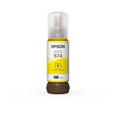 Imagem de Garrafa De Tinta Original Epson Ecotank T574 Amarela Fotográfica - T574420