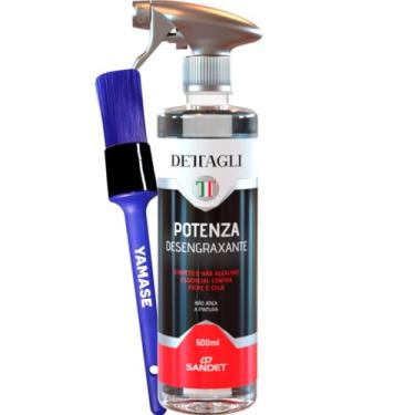 Imagem de Desengraxante Removedor de graxa pixe cola automotivo Potenza 500ml Dettagli Sandet Pincel Detalhamento Automotivo Yamase