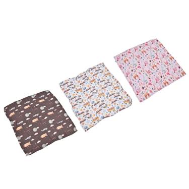 Imagem de Toalha de Banho de bebê de Algodão de Fibra de Bambu, Animais Fofos 3pcs Cobertor, Swaddle Recém -nascido, Mais Absorvente, Cognição do bebê, Tamanho Certo, Versátil Com Toalha