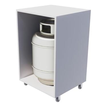 Imagem de Capa Protetora Para Botijão Bujão De Gás Madeira MDP Em Promoção