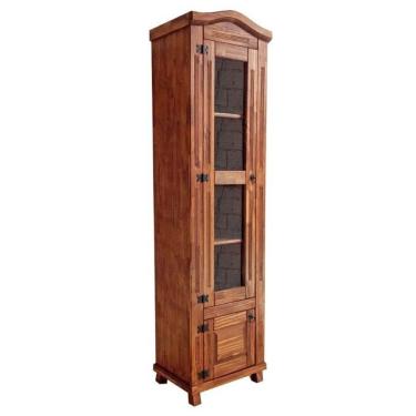 Imagem de Cristaleira 2 Portas de Madeira Maciça Moveis Rústicos Bento