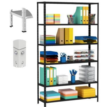 Imagem de Estante Armário de Aço 150kg 6 Bandejas 40cm Dupla Flex Amapá