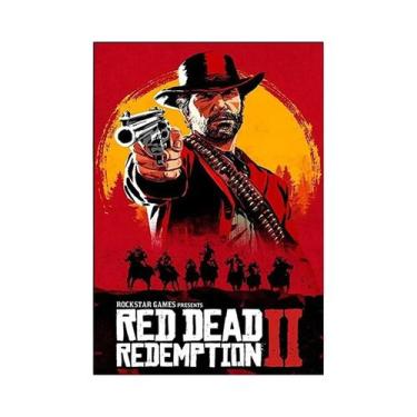 Imagem de Pôster De Arte Retrô Red Dead Redemption 2 Placa De Metal Decorativa P
