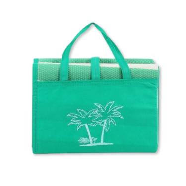 Imagem de Bolsa Esteira de Praia Dobrável 180x90cm em Polipropileno com Alças – Vira Bolsa Compacta Colorida, Leve e Resistente para Praia, Campo e Piscina