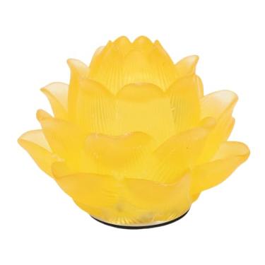 Imagem de Pissente Lâmpada LED Flor Luz Noturna Lâmpada de Cabeceira Lâmpada de Mesa Sem Fio Recarregável Bateria de 1800mAh Resina Decoração Iluminação Ambiental para Quarto Sala de Estar Templo