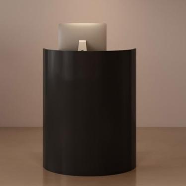 Imagem de Mesa de recepção, mesa de recepção criativa, balcão de bar, balcão de caixa pequeno semiarco, balcão de bar pequeno, restaurante, recepção pequena, balcão de saudação de loja de roupas modernas