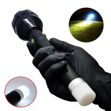 Imagem de Lanterna 80w Grande Iluminação COM 2 Led Holofote E Indicador Recarreg