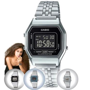 Imagem de Relógio de Pulso Casio Classico Vintage Feminino Digital Casual Aço In