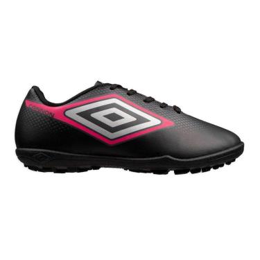Imagem de Chuteira Umbro Cannon Society Infantil Preto/Rosa-Masculino